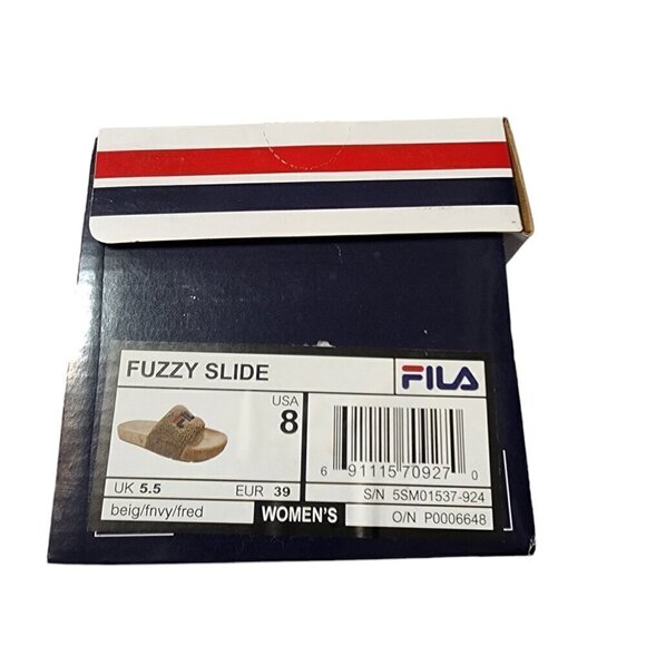 Fila‎ Fuzzy Drifter Womens Slide Sandals Size 8 (Run Big) - Picture 10 of 11